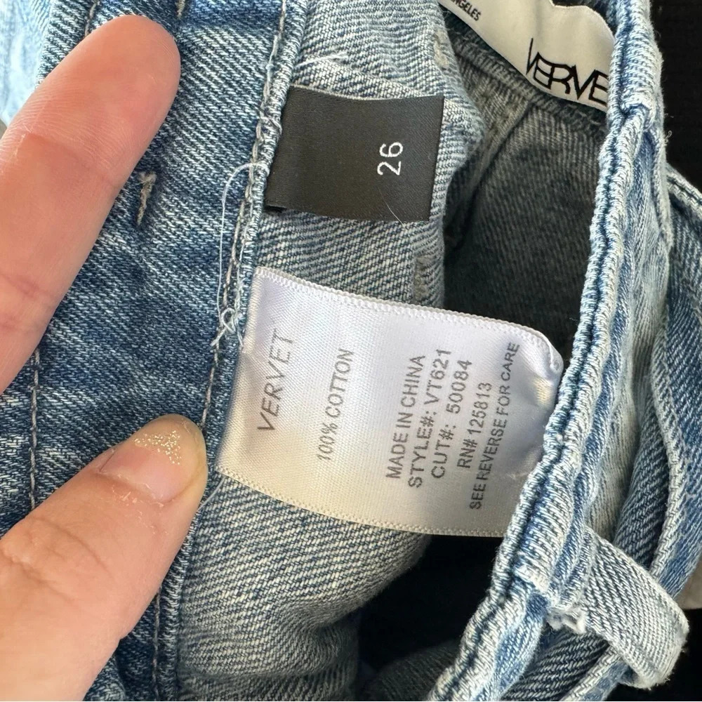 Vici Dolls Vervet Hi Rise Paper Bag Distressed Jeans - Picture 4 of 5